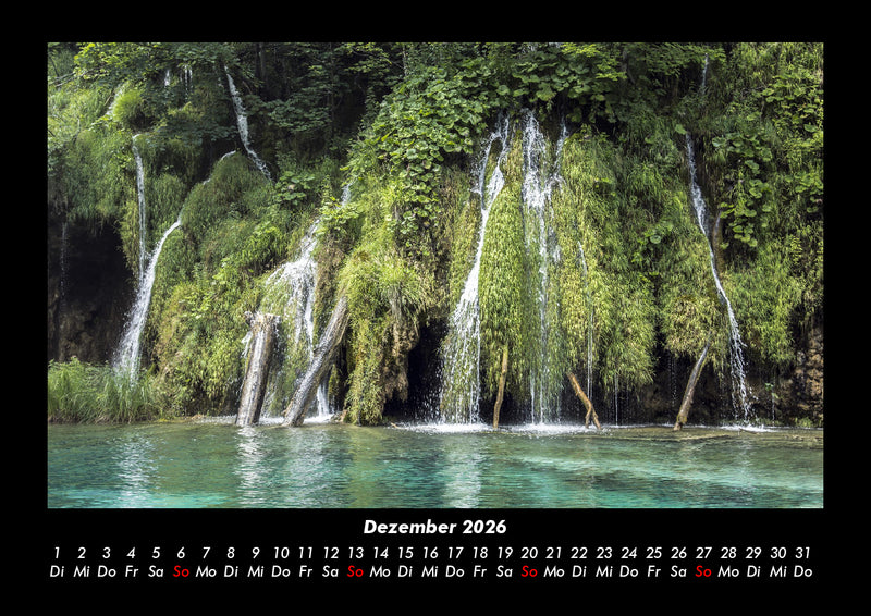 Wasserfälle Fotokalender 2026 - 12