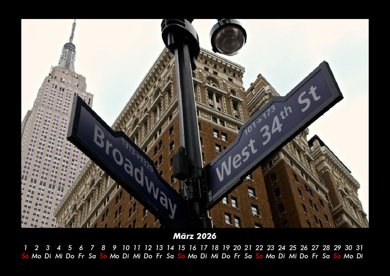 New York Fotokalender 2026 - 3