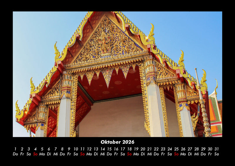 Tempel  Fotokalender 2026 - 10