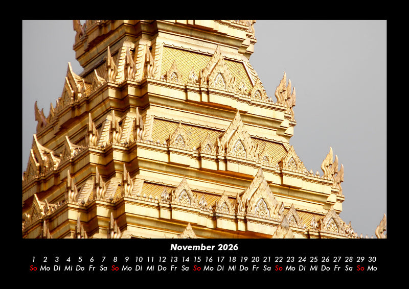 Tempel  Fotokalender 2026 - 11
