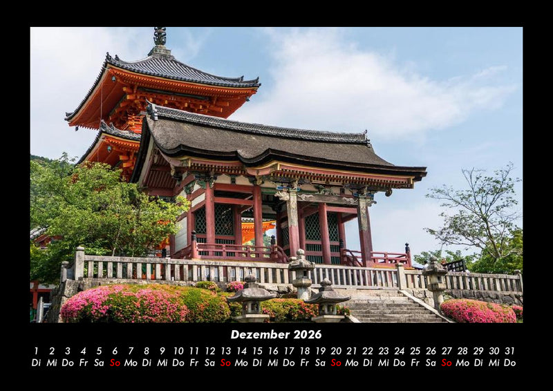 Tempel  Fotokalender 2026 - 12