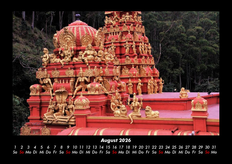 Tempel  Fotokalender 2026 - 8