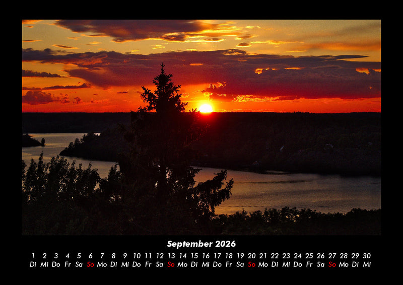 Sonnenuntergänge Fotokalender 2026 - 9