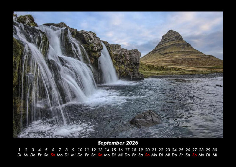 Wasserfälle Fotokalender 2026 - 9
