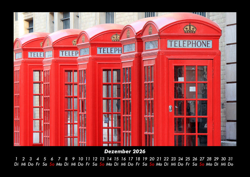 London Fotokalender 2026 - 12
