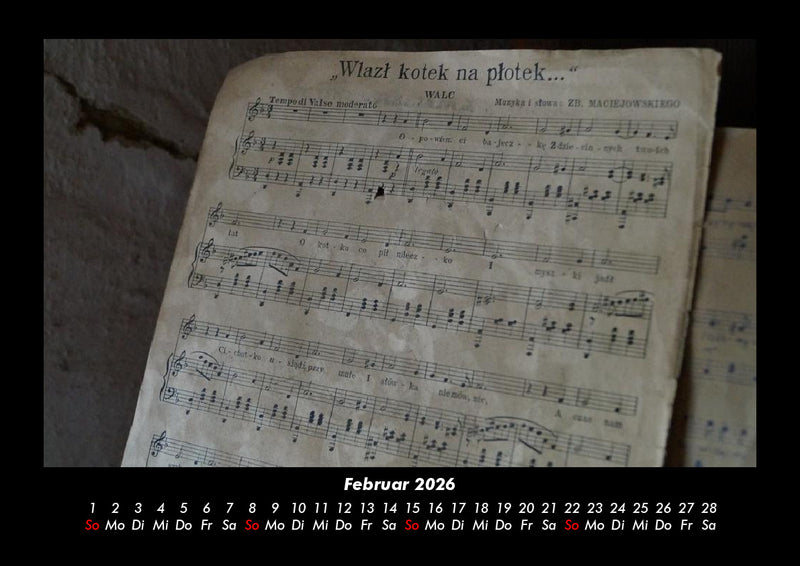 Musik Fotokalender 2026 - 2