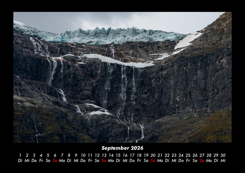 Wasserfälle Fotokalender 2026 - 9