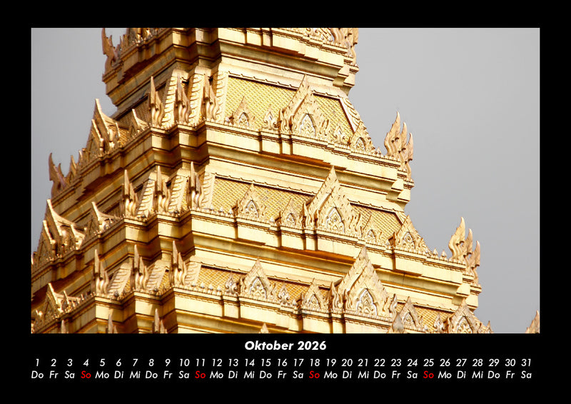 Tempel  Fotokalender 2026 - 10