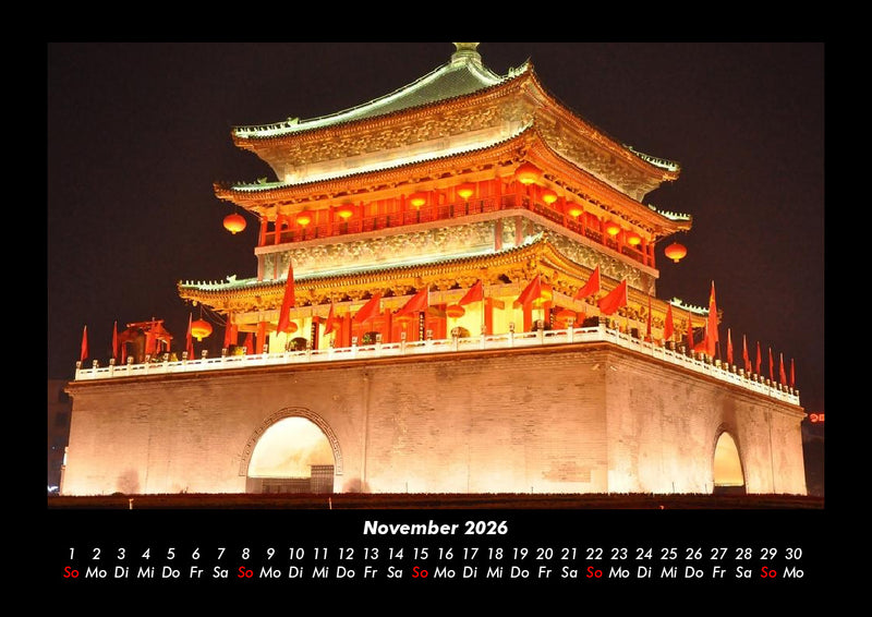 Tempel  Fotokalender 2026 - 11
