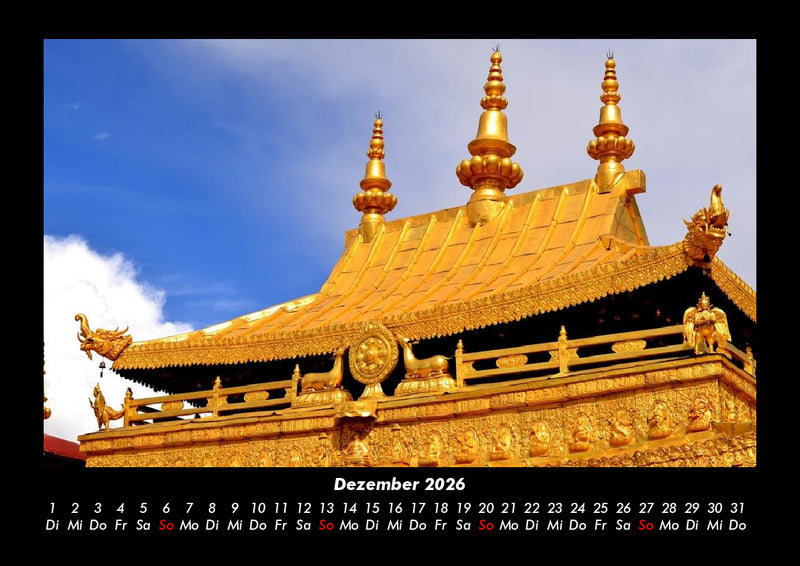 Tempel  Fotokalender 2026 - 12
