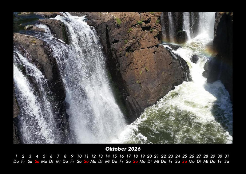 Wasserfälle Fotokalender 2026 - 10