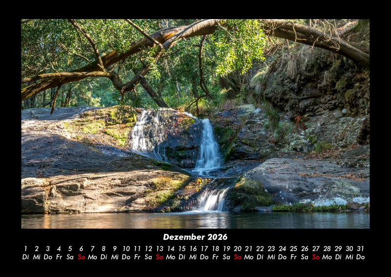 Wasserfälle Fotokalender 2026 - 12