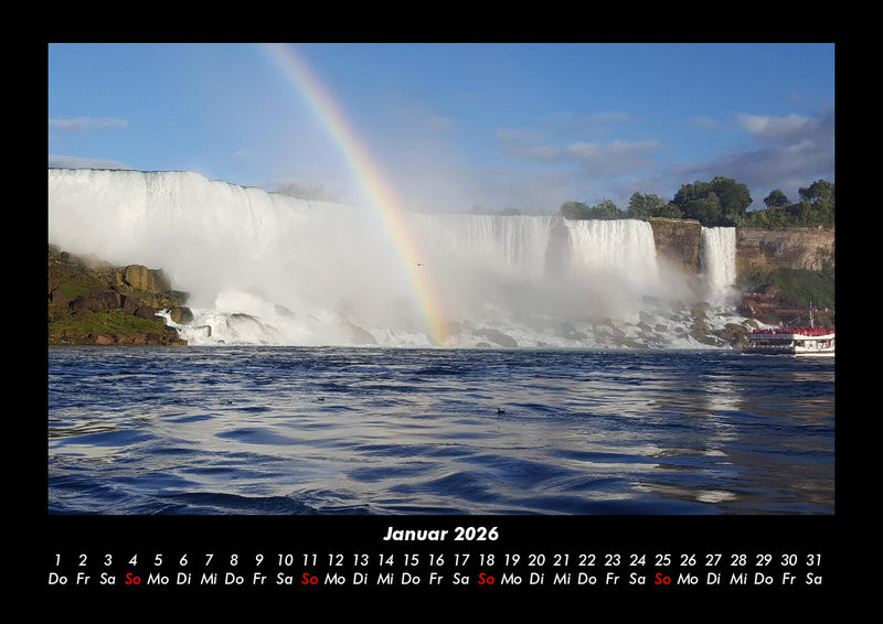 Wasserfälle Fotokalender 2026 - 1