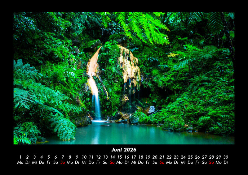 Wasserfälle Fotokalender 2026 - 6