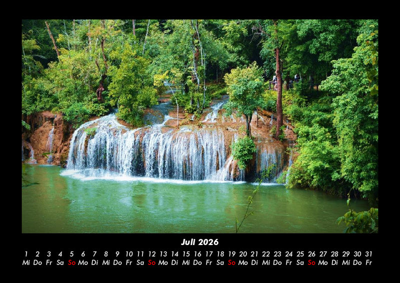 Wasserfälle Fotokalender 2026 - 7