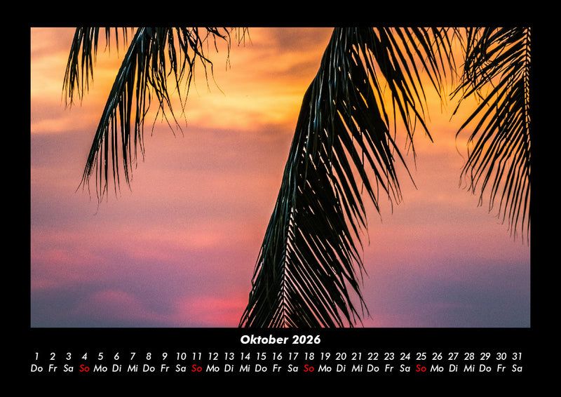 Palmentraum Fotokalender 2026 - 10