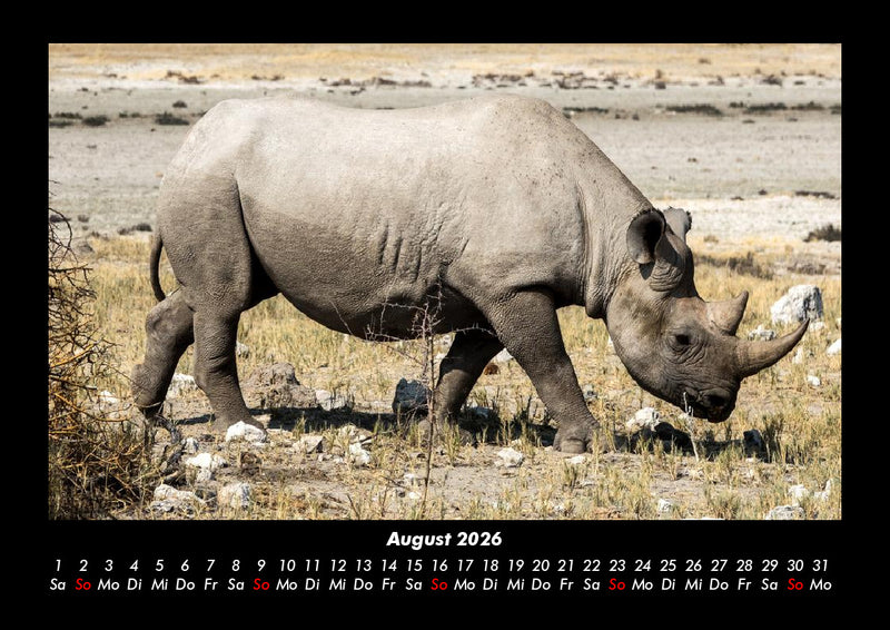 Tiere im Zoo Fotokalender 2026 - 8
