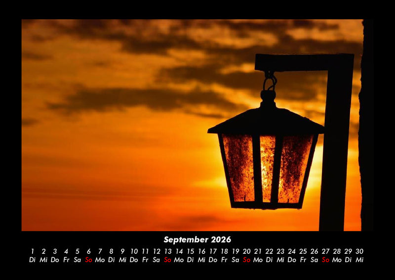 Sonnenuntergänge Fotokalender 2026 - 9
