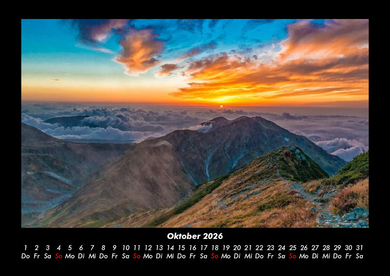 Sonnenuntergänge Fotokalender 2026 - 10