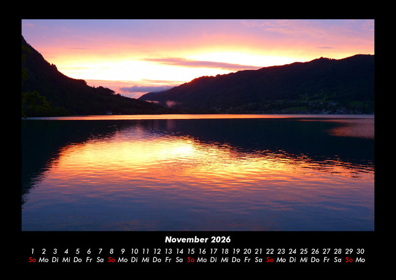 Sonnenuntergänge Fotokalender 2026 - 11
