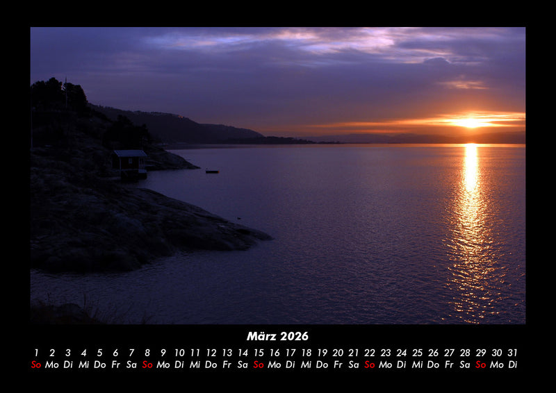 Sonnenuntergänge Fotokalender 2026 - 3