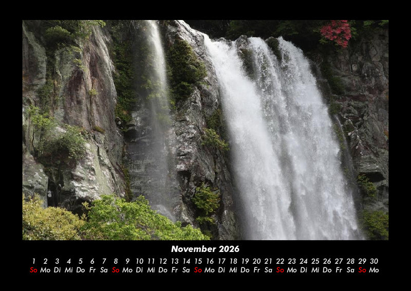 Wasserfälle Fotokalender 2026 - 11