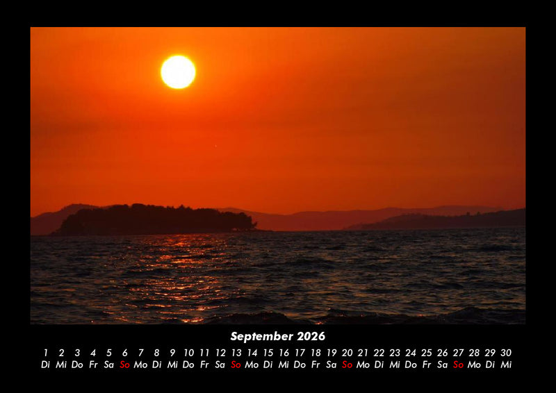 Sonnenuntergänge Fotokalender 2026 - 9