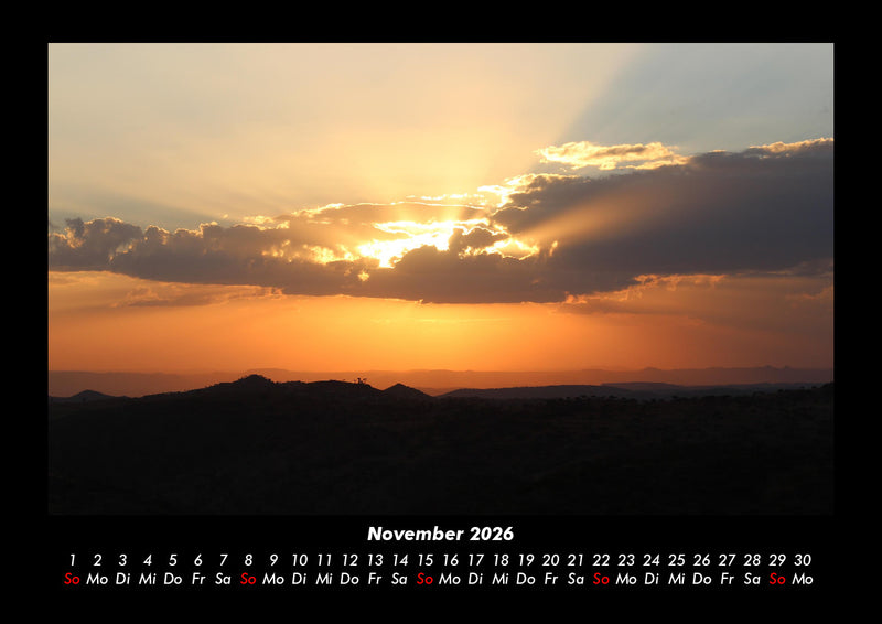 Sonnenuntergänge Fotokalender 2026 - 11