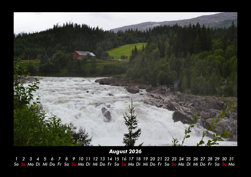 Wasserfälle Fotokalender 2026 - 8