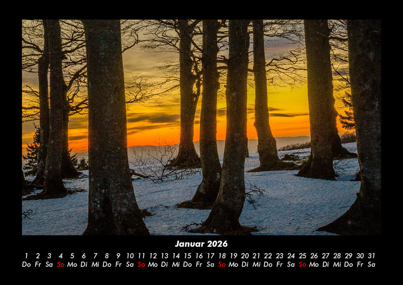 Sonnenuntergang Fotokalender 2026 - 1