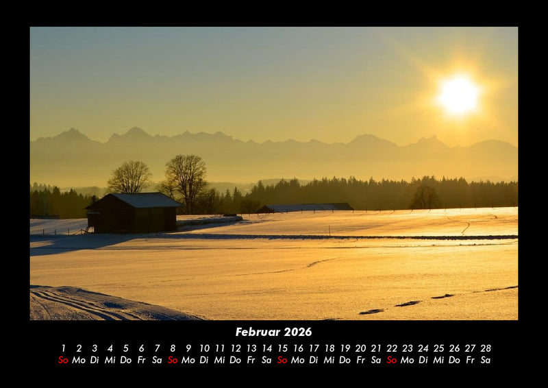 Sonnenuntergang Fotokalender 2026 - 2