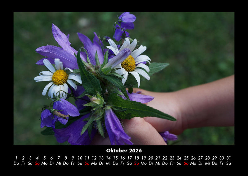 Blumenkalender Fotokalender 2026 - 10