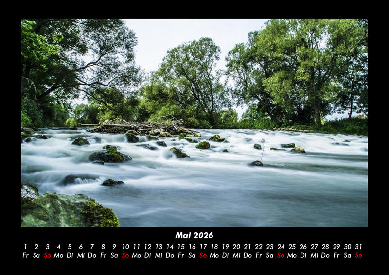 Wasserfälle Fotokalender 2026 - 5