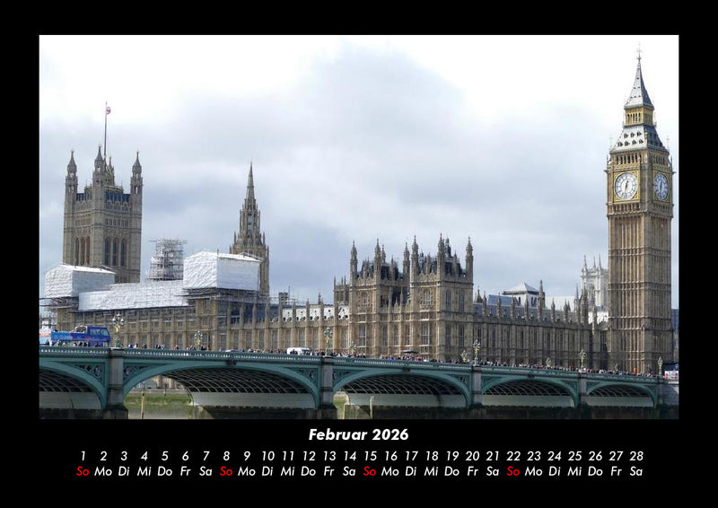 London Fotokalender 2026 - 2
