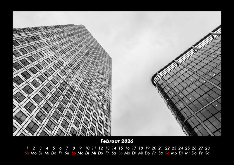 Architektur - Hochhäuser Fotokalender 2026 - 2