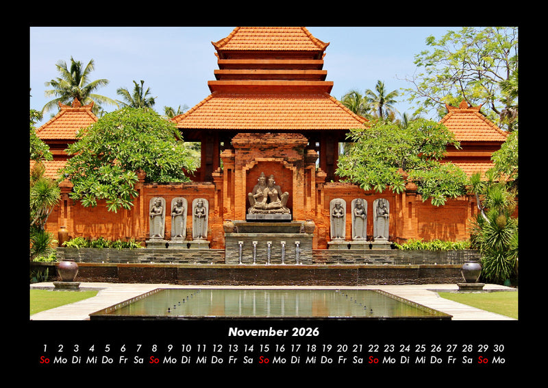 Tempel  Fotokalender 2026 - 11