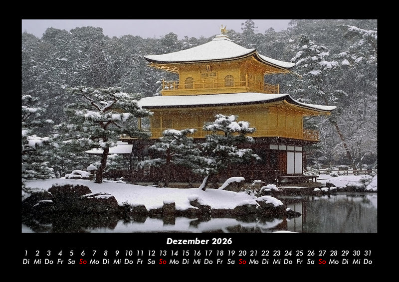 Tempel  Fotokalender 2026 - 12