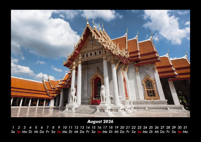 Tempel  Fotokalender 2026 - 8