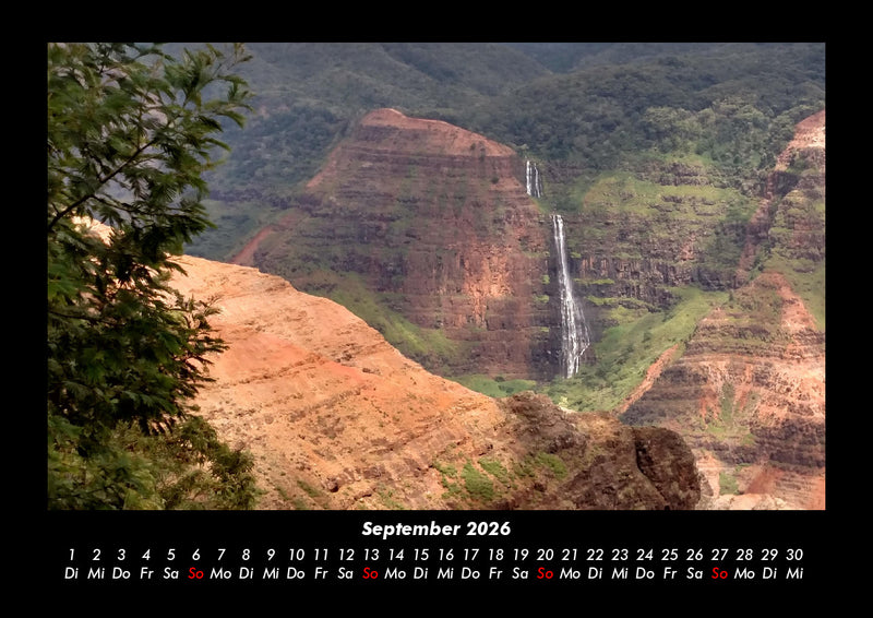 Wasserfälle Fotokalender 2026 - 9