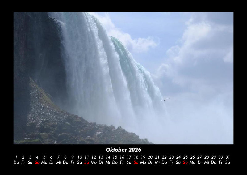 Wasserfälle Fotokalender 2026 - 10
