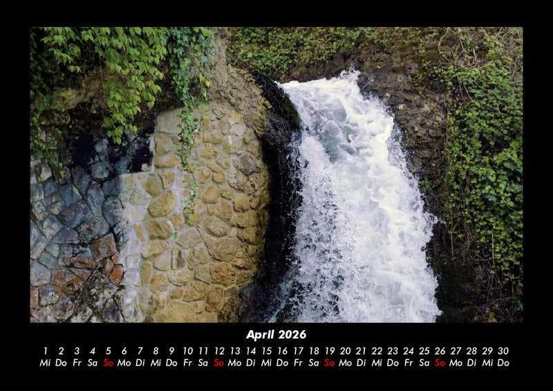 Wasserfälle Fotokalender 2026 - 4