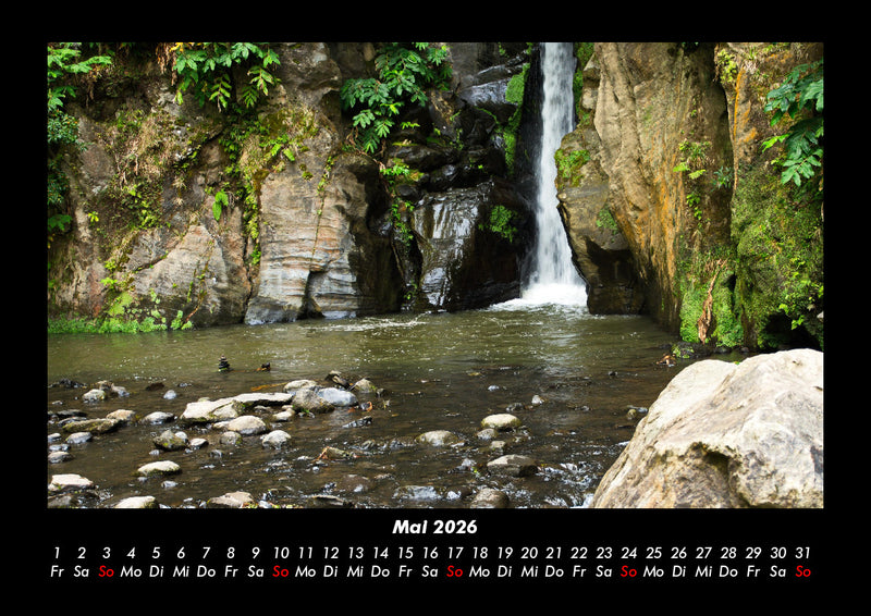 Wasserfälle Fotokalender 2026 - 5