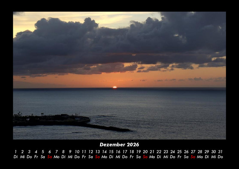 Sonnenuntergänge Fotokalender 2026 - 12
