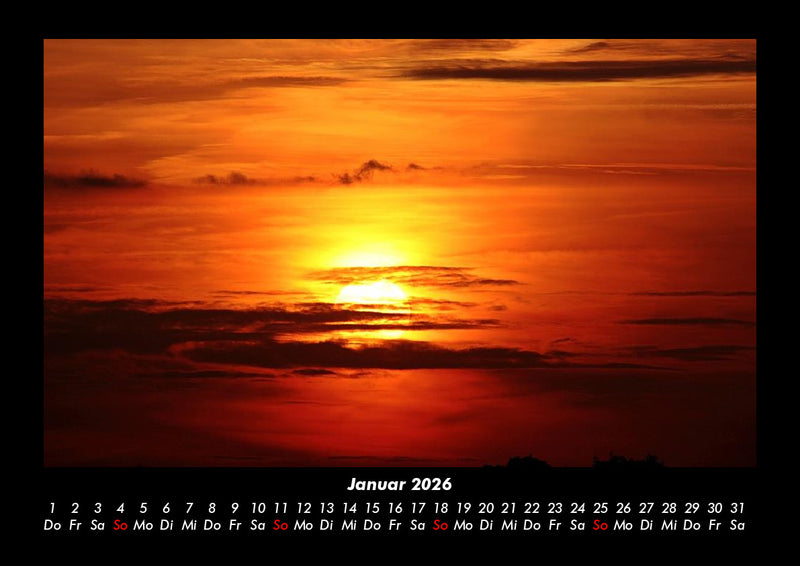 Sonnenuntergänge Fotokalender 2026 - 1