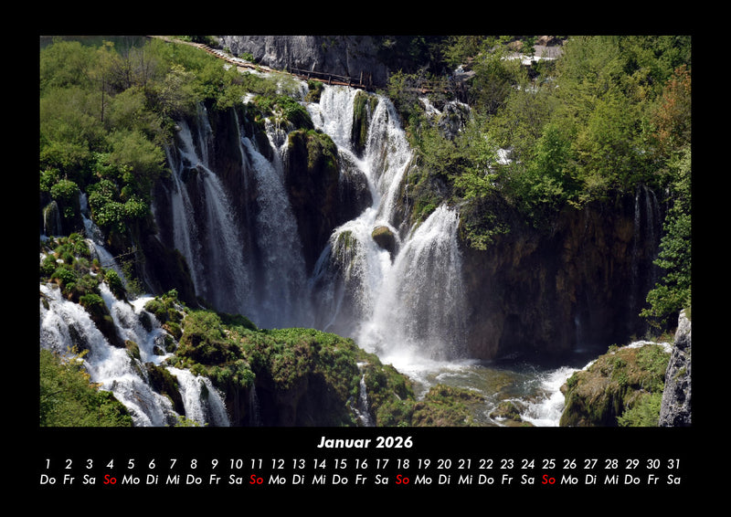 Wasserfälle Fotokalender 2026 - 1