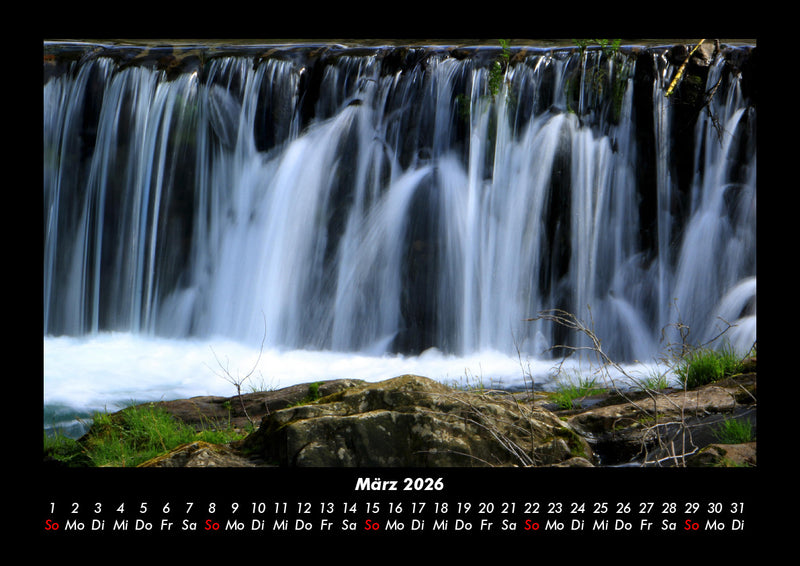 Wasserfälle Fotokalender 2026 - 3