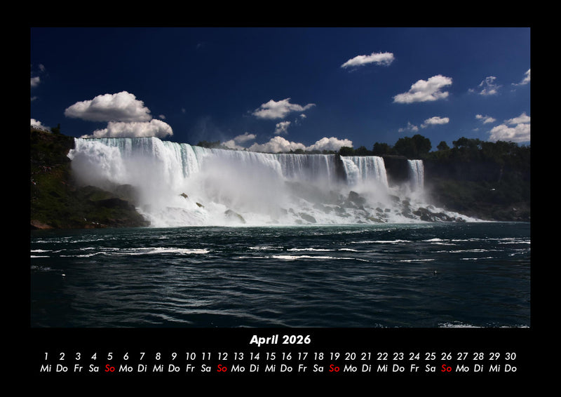 Wasserfälle Fotokalender 2026 - 4