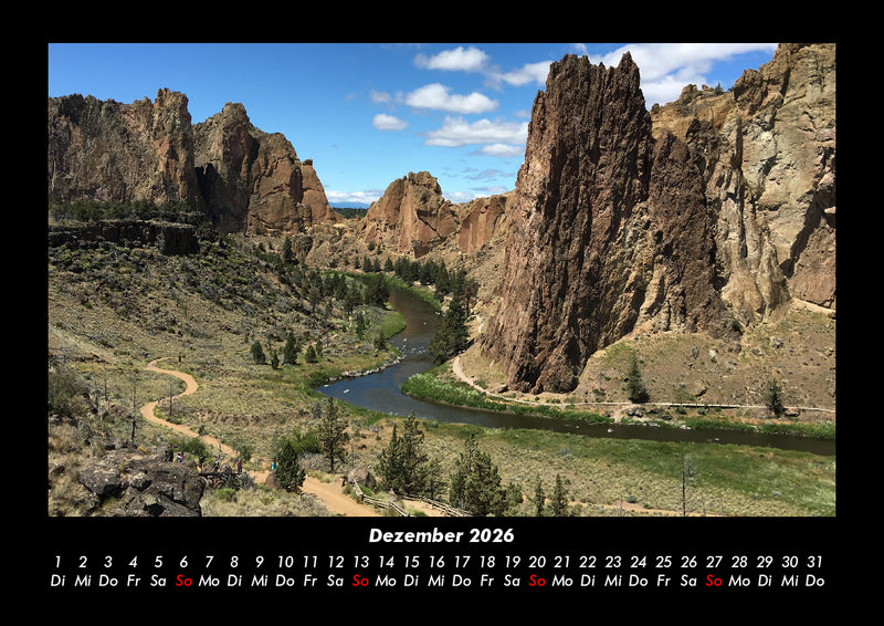 Landschaftskalender Fotokalender 2026 - 12