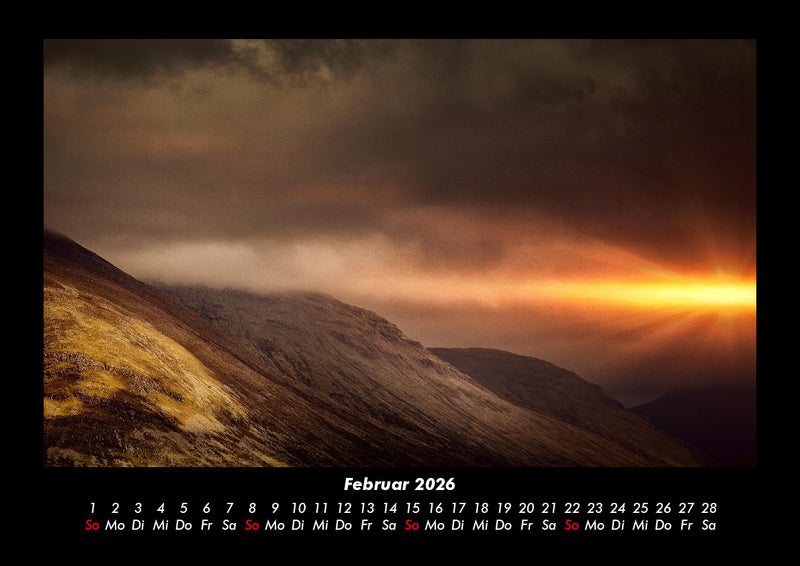 Landschaftskalender Fotokalender 2026 - 2