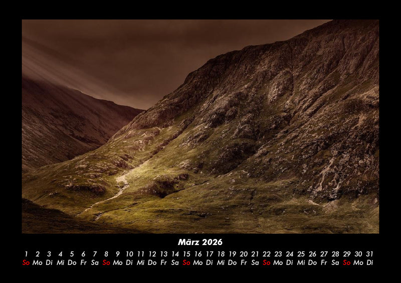 Landschaftskalender Fotokalender 2026 - 3